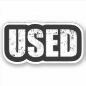 GEBRUIKTE STICKER (Voorkant)