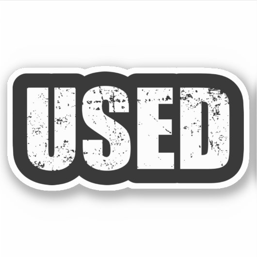 GEBRUIKTE STICKER (Voorkant)
