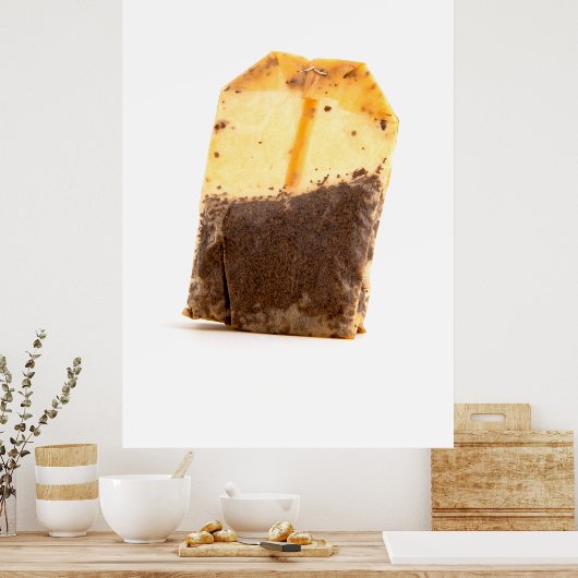 Gebruikte theezak poster (Keuken)