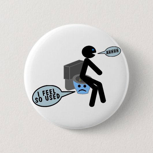 Gebruikte toilet ronde button 5,7 cm (Voorkant)