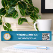 Gebruikte uw QR-code en aangepaste tekst promotion Naambordje