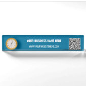 Gebruikte uw QR-code en aangepaste tekst promotion Naambordje (Voorkant)