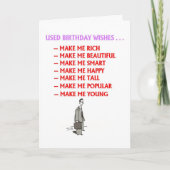 Gebruikte verjaardagswensen kaart (Voorkant)