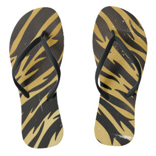  gebruikte versleten look Bengaalse tijgerstrepen Teenslippers