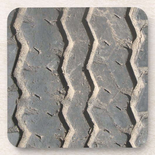 Gebruikte vrachtband bier onderzetter (Voorkant)