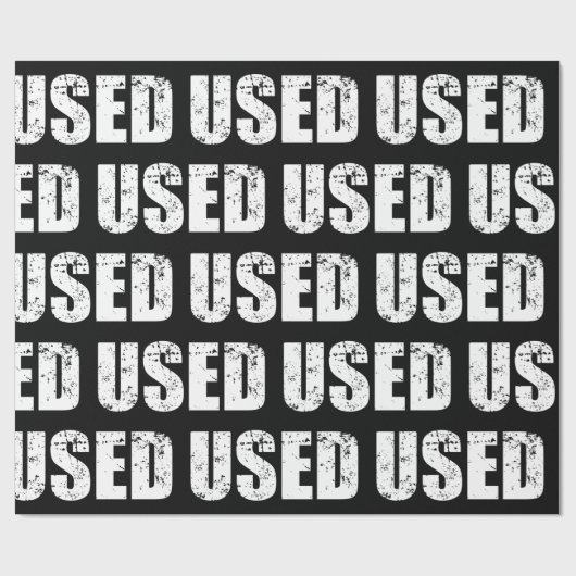 GEBRUIKTE WRAPPINGSPAPIER CADEAUPAPIER (Vlak)