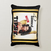 Gebruind en aangeschoten Pin-up Kussen (Achterkant (Verticaal))