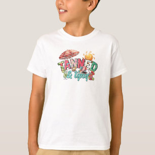 Gebruind en Tipsy Leuk Zomerstrand Vibes Shirt