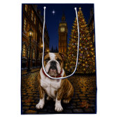 Gebruinde Bulldog Vakantie  Medium Cadeauzakje (Achterkant)