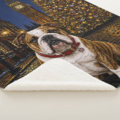 Gebruinde Bulldog Vakantie Sherpa Deken (3/4)