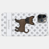 Gebruinde Chihuahua met gladde vacht Cartoon-hond  Case-Mate iPhone Case (Achterkant (horizontaal))