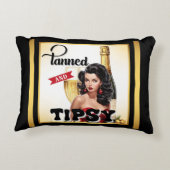 Gebruinde en aangeschoten Pin-up Kussen (Achterkant)