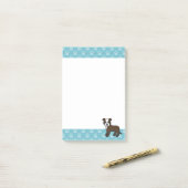 Gebruinde En Witte Staffordshire Bull Terrier Hond Post-it® Notes (Op bureau)