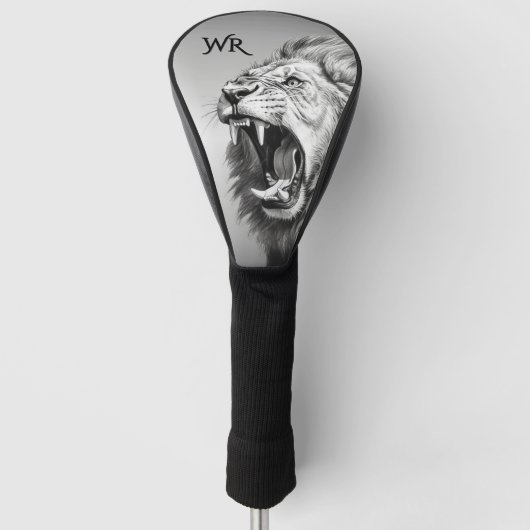 Gebrul van de Leeuw Persoonlijke Initialen Golfheadcover (Voorkant)