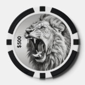 Gebrul van de Leeuw  Poker Chips (Voorkant)