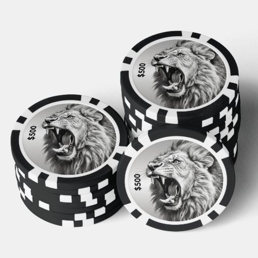 Gebrul van de Leeuw  Poker Chips (Opstapeling)