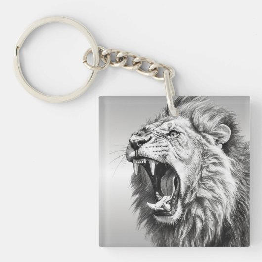 Gebrul van de leeuw  sleutelhanger (Voorkant)