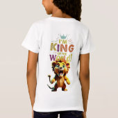 Gebrul van Majesteit: Leeuwenkoning Cartoon T-shirt (Achterkant)
