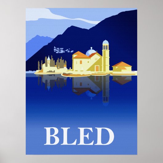 Gebundeld meer, waterreflecties poster (Voorkant)
