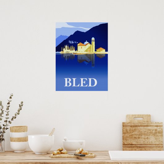 Gebundeld meer, waterreflecties poster (Keuken)