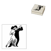 gebundelde Tango-dansers Rubberstempel (Gestempeld)