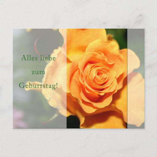 Geburtstag Briefkaart (Voorkant)