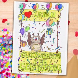 GEBURTSTAGS briefkaart van Nicole Janes