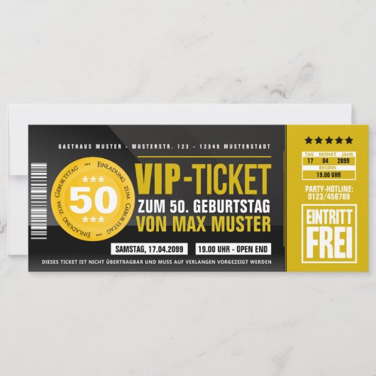 Geburtstagseinladungskarten Einladungen Geburtstag Kaart (Voorkant)