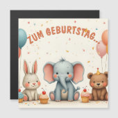 Geburtstagsfreude mit tierischen Freunden (Voorkant / Achterkant)