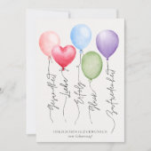 Geburtstagskarte Bedankkaart (Voorkant)