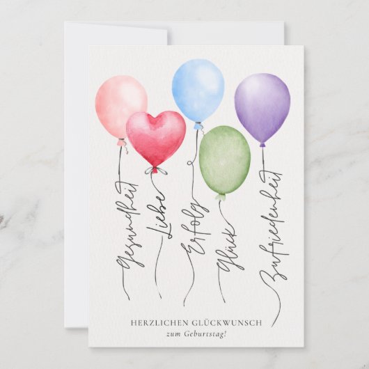 Geburtstagskarte Bedankkaart (Voorkant)