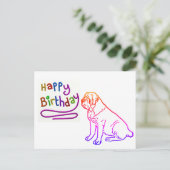 Geburtstagskarte Mastiff Happy Birthday  Briefkaart (Staand voorkant)
