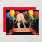 Geburtstagskarte Mastiff Postkarte Briefkaart (Voorkant / Achterkant)