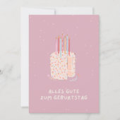Geburtstagskarte rosa feestdagenkaart (Voorkant)