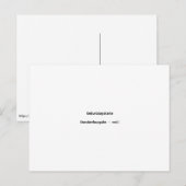 Geburtstagskarte Standardausgabe weiß Briefkaart (Voorkant / Achterkant)