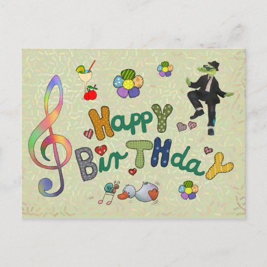 Geburtstagsparty Briefkaart (Voorkant)