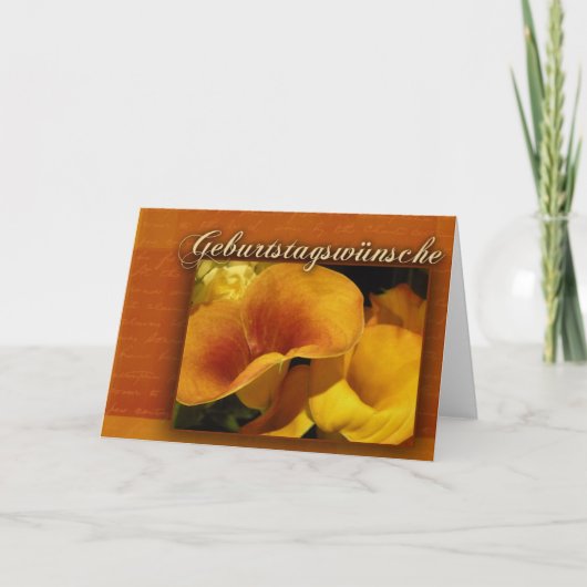 Geburtstagssche - Duitse Gelukkige Verjaardag Kaart (Voorkant)