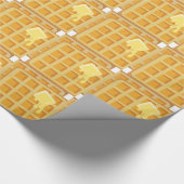 Gebutterde wafels cadeaupapier (Hoek)