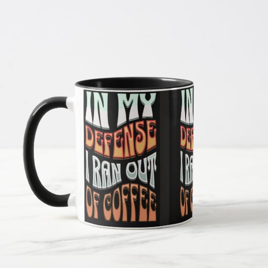Gecaffeïneerd de hele dag mok (Links)