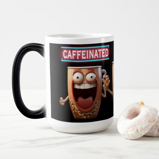 gecaffeïneerd magische mok (Met donut)