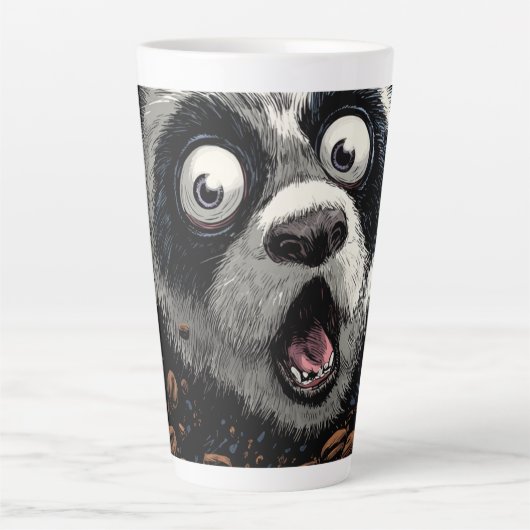Gecaffeïneerde Panda Latte Mok (Voorkant)