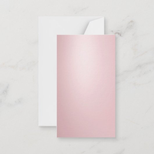 Gecalligrafeerde Elegant Roos Gold Script Sjabloon (Achterkant)