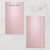 Gecalligrafeerde Elegant Roos Gold Script Sjabloon (Voorkant / Achterkant)