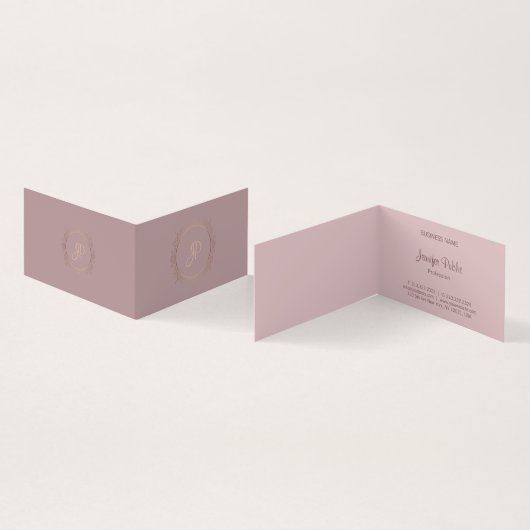 Gecalligrafeerde Manuscript Moderne Elegant Sjablo Visitekaartje (Binnen en buitenkant)