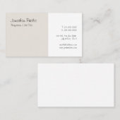 Gecalligrafeerde Moderne Minimale Sjabloon van het Visitekaartje (Voorkant / Achterkant)