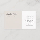 Gecalligrafeerde Moderne Minimale Sjabloon van het Visitekaartje (Voorkant)