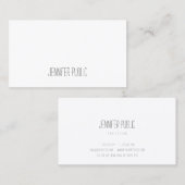 Gecalligrafeerde tekst Elegant Eenvoudige Sjabloon Visitekaartje (Voorkant / Achterkant)