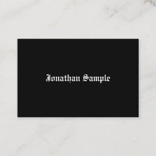 Gecalligrafeerde zwarte witte vlakte  Manuscript K Visitekaartje