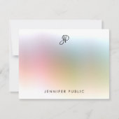 Gecalligraveerde Monogram kleurrijke Sjabloon Mode (Voorkant)