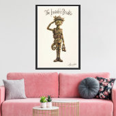 Gecamoufleerde Kameleon Soldaat Canvas Afdruk (Insitu (Woonkamer))